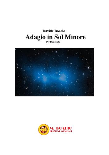 ADAGIO IN G MINOR FOR PIANO SOLO